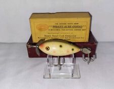 Isca de pesca vintage South Bend Midget Surf Oreno 962 mancha branca madeira com caixa, usado comprar usado  Enviando para Brazil