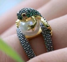 Ring frosch perle gebraucht kaufen  Berlin