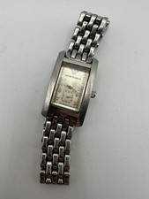 emporio armani ar 0107 Working Project relógio tanque prata feminino quartzo quadrado, usado comprar usado  Enviando para Brazil