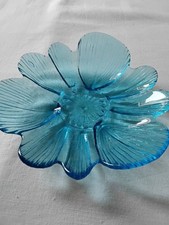 Glasschale blau dekoration gebraucht kaufen  Erfurt