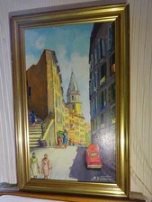 Tableau huile papier d'occasion Tableau huile papier d'occasion  Les Lilas