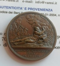 Medaglia 1797 passaggio usato  Trieste