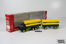 Caminhão reboque Herpa Scania 142 V8 verde/amarelo "Denkhaus Spedition" nº 822001 /, usado comprar usado  Enviando para Brazil