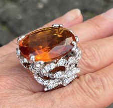 Modeschmuck ring citrin gebraucht kaufen  Bellenberg