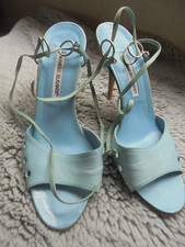 Manolo blahnik pale for sale  CHELMSFORD