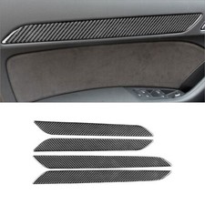 4 peças acabamento interno de painel de porta de fibra de carbono ajuste para Audi Q3 2013-2018 comprar usado  Enviando para Brazil