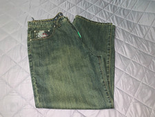 Jeans Vintage Y2K 40 X 33 Bordado, Grupo LRG Patinador Baggy Lion Art Novo sem etiquetas comprar usado Jeans Vintage Y2K 40 X 33 Bordado, Grupo LRG Patinador Baggy Lion Art Novo sem etiquetas comprar usado  Enviando para Brazil