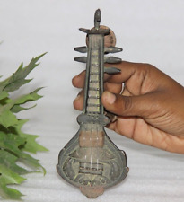 1800's Antigo Bronze Sarangi Indígena Instrumento Musical Showpiece Artesanal Antigo comprar usado  Enviando para Brazil