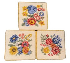Vintage needlepoint floral for sale  Lima