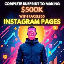 Kompletny plan zarabiania 500 000 USD ze stronami na Instagramie bez twarzy na sprzedaż  Wysyłka do Poland