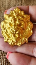 Goldtone lion brooch for sale  Parkton