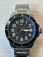 Relógio de data Tommy Hilfiger 1791074 48 mm mostrador azul aço inoxidável comprar usado  Enviando para Brazil