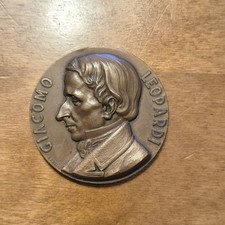 Giacomo leopardi medaglia usato  Roma