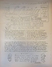 Journal tranchée 1er d'occasion  Paris XV