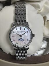 Frederique Constant FC-206MPWD1S6B MOP relógio feminino SS 30mm diamante fase da lua, usado comprar usado  Enviando para Brazil