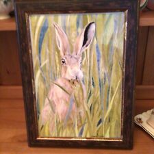 Framed hare print for sale  KING'S LYNN