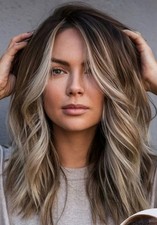 Peruca marrom loira ombre destaque 13x4 perucas frontais de renda 100% cabelo humano, usado comprar usado  Enviando para Brazil