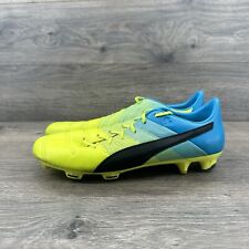 Usado, Botín de fútbol Puma EvoPOWER 1.3 FG para hombre talla 10.5 azul amarillo 103527 01 segunda mano  Embacar hacia Argentina