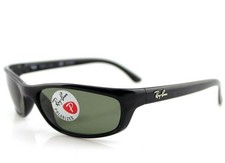 Usado, Óculos de sol polarizado raro novo genuíno RAY-BAN Predator envoltório preto RB 4115 601/9A comprar usado  Enviando para Brazil