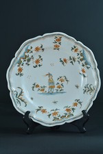 Faience moustiers plate d'occasion  Expédié en Belgium