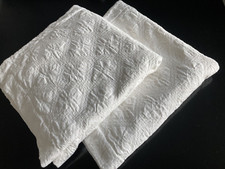 2 DOCOFIL Portugal Euro Shams branco sólido 100% algodão 28 x 28 comprar usado  Enviando para Brazil