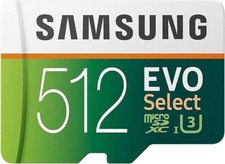 Cartão de memória SAMSUNG EVO Select micro SD com adaptador 512GB 256GB SDXC UHS-I U3 comprar usado  Enviando para Brazil