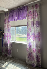 Dahlia flower curtains for sale  Malta