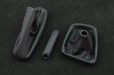 BMW E34 M5 E34 boots leather gaiters set ebrake handle INDIVIDUAL Mstitch custom na sprzedaż  PL
