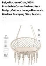 Beige macrame chair for sale  Corbin