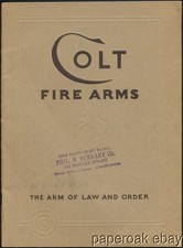 Catálogo original de revólveres e pistolas automáticas Colt 1932, usado comprar usado  Enviando para Brazil