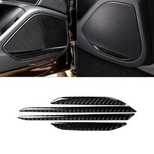 4 peças acabamento interno de fibra de carbono para painel de buzina de porta para Audi A4 B9 2017-2019 comprar usado  Enviando para Brazil