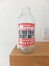 Vintage advert glass for sale  NEWTON ABBOT