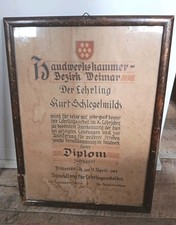 Alt meisterbrief urkunde gebraucht kaufen  Kranichfeld