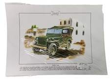 Veículo Jeep Willys Army impressão A3 comprar usado Veículo Jeep Willys Army impressão A3 comprar usado  Enviando para Brazil