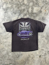 Camiseta Vintage Thrashed Westcoast Choppers Roxa Cromada Cruzada comprar usado  Enviando para Brazil