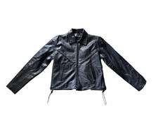 Vtg leather biker for sale  Newark