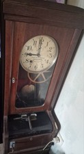 Alte stempeluhr holz gebraucht kaufen  Mengen