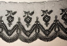 Dentelle ancienne chantilly d'occasion  Morestel