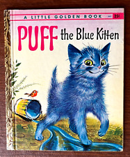 PUFF THE BLUE KITTEN ~ 1st "A" ed. Little Golden Book #443 ~ Pierre Probst, VG comprar usado  Enviando para Brazil