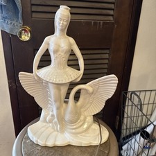 Antigo MCM Grande Bailarina Lago dos Cisnes Lâmpada de TV Lane & Co. Van Nuys Califórnia 1959 Estado perfeito! comprar usado  Enviando para Brazil