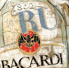 Usado, Crivellaro Lorenzo - Happy rum bacardi 49x49 serigrafia materica su cartoncino comprar usado  Enviando para Brazil
