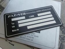 AMG PLACA DE DADOS DE CARRO ESTILO PRÉ FUSÃO W126 W124 MARTELO ULTRA EXCLUSIVO SOMENTE MODELO comprar usado  Enviando para Brazil