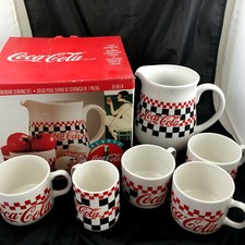 Conjunto de jarro, caneca e xícara de sopa de Coca-Cola - Estilo jantar - 6 peças comprar usado Conjunto de jarro, caneca e xícara de sopa de Coca-Cola - Estilo jantar - 6 peças comprar usado  Enviando para Brazil