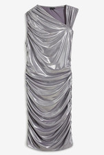Shirtkleid metallic silber gebraucht kaufen  Deutschland