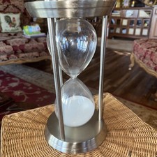 Large hourglass silver for sale  Elkhart