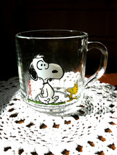 Vintage snoopy glass for sale  WATFORD