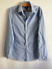 Chemise bleue coton d'occasion  Bourg-de-Thizy
