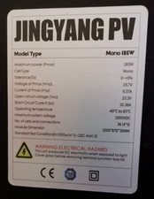 Pannello solare jingyang usato  Villasanta