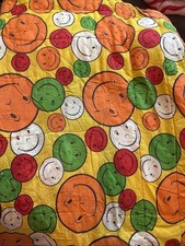 Antigo 1960/70s Smiley Face Saco de Dormir Groovy Retrô Estampa Total Funcionando Zíper, usado comprar usado  Enviando para Brazil