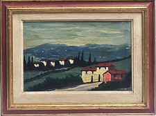 Dipinto olio masonite usato  Carrara